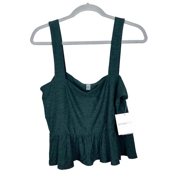 Beyond Yoga Featherweight Dream On Tank Size Large Green NWT - Picture 1 of 6